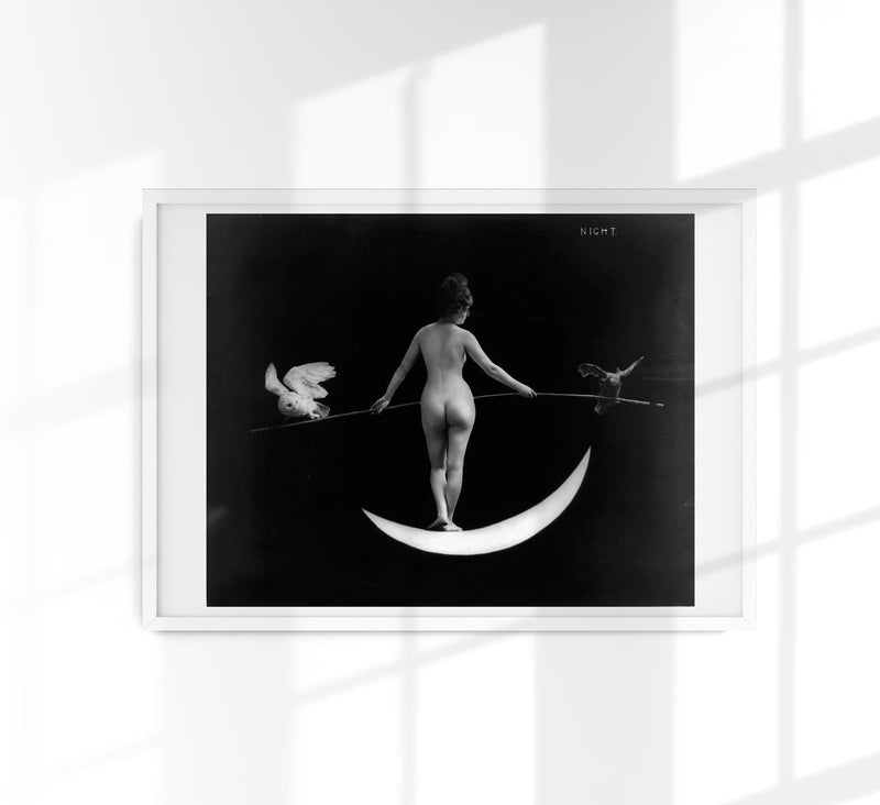 Nude Photography of Naked Woman – Night (1895) von F.B. Johnson & Company — Patroa Studio