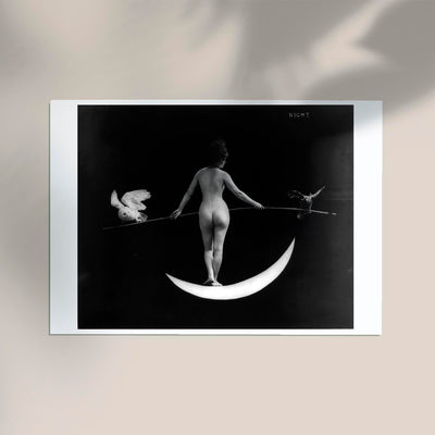 Nude Photography of Naked Woman – Night (1895) von F.B. Johnson & Company