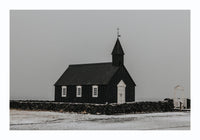 Winter in Iceland Poster – Schwarzweiß Makrofotografie — Ansicht 3