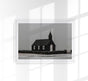 Winter in Iceland Poster – Schwarzweiß Makrofotografie