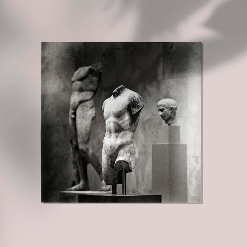 Marble Torso of a Youth Poster – Black and White Art Print — Ansicht 2