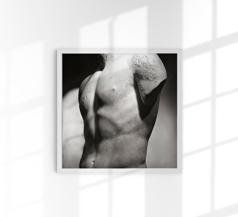 Man hiding in the shadow – Black and white poster photography — Patroa Studio