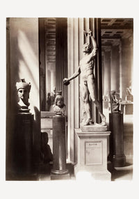 Naked Greek man sculpture, Satyr – Art print, Black and white — Ansicht 3