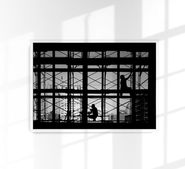 Restoration work on Reading Terminal – Schwarz-Weiß Fotografie von Carol M. Highsmith