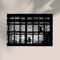 Restoration work on Reading Terminal – Schwarz-Weiß Fotografie von Carol M. Highsmith — Ansicht 2