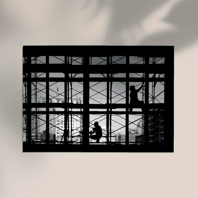 Restoration work on Reading Terminal – Schwarz-Weiß Fotografie von Carol M. Highsmith — Ansicht 2