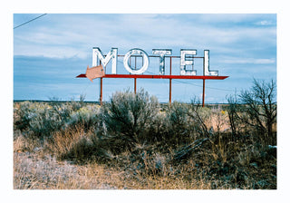Motel sign, Grand Coulee, Washington by John Margolies