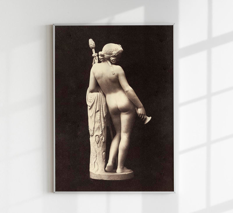 Erotische Vintage-Skulptur nackte Frau (1859) Kunstdruck — Patroa Studio