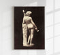Erotische Vintage-Skulptur nackte Frau (1859) Kunstdruck