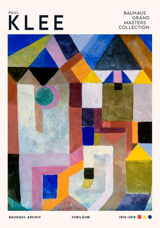 Paul Klee Colorful Architecture Art Exhibition – Kunstposter | Fine Art Print | UV-beständig