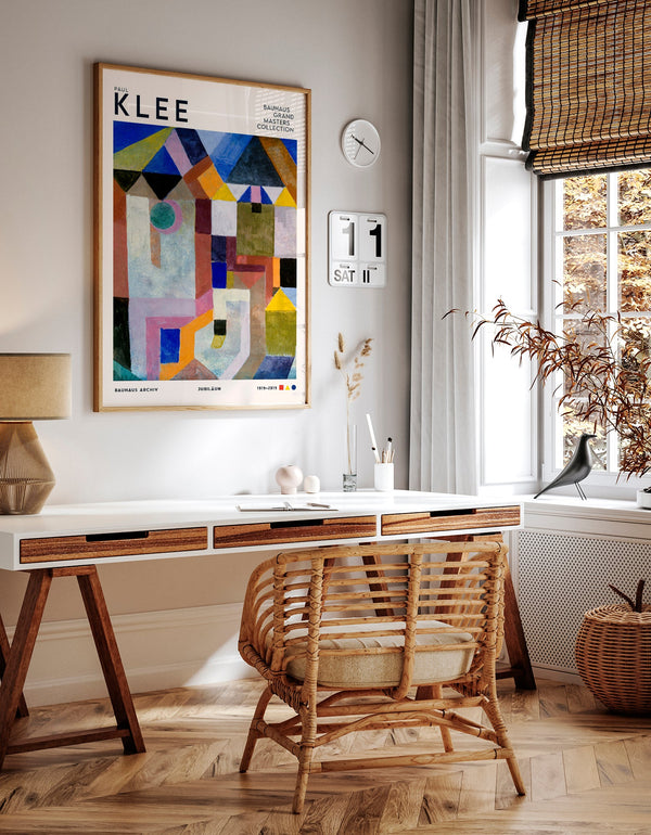 Paul Klee Colorful Architecture Art Exhibition – Kunstposter Fine Art Print UV-beständig