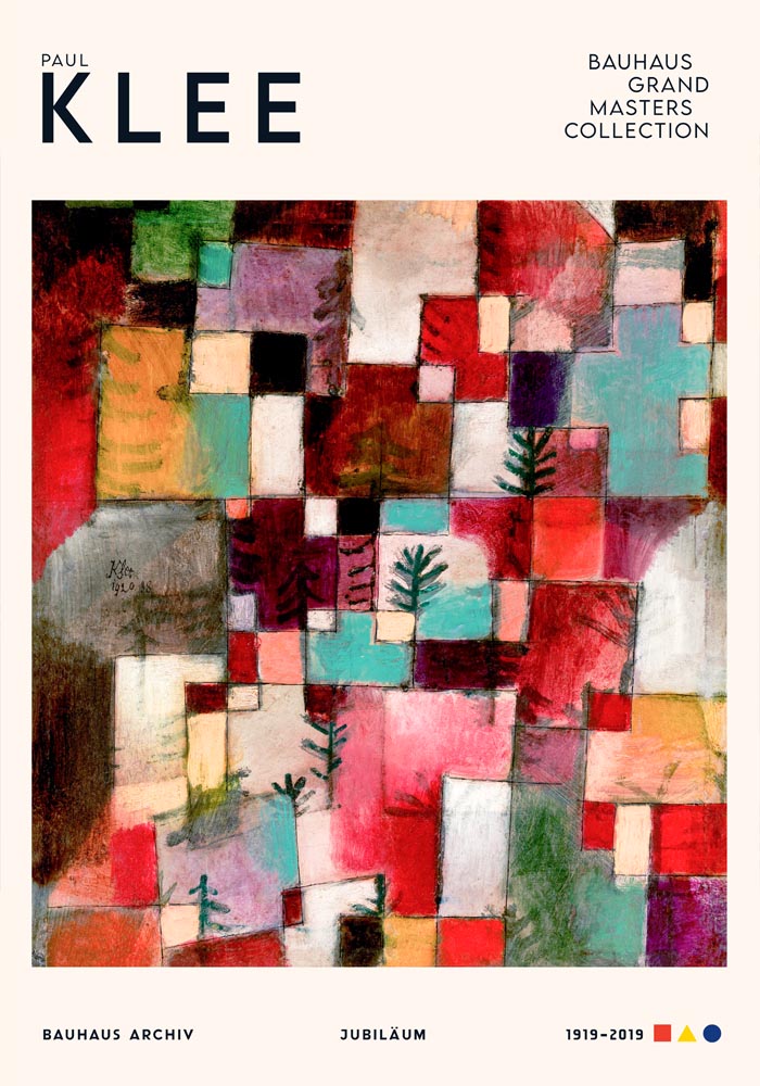 Paul Klee Redgreen and Violet-Yellow Rhythms Art Exhibition Poster – Fine Art Print — Ansicht 3