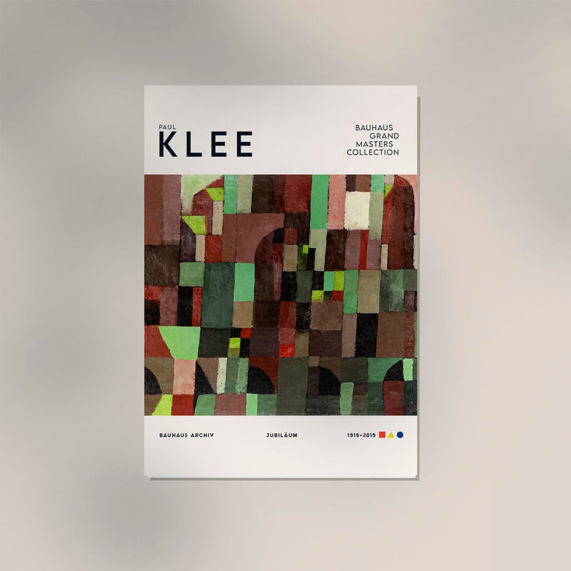 Paul Klee Red and Green Architecture Art Exhibition Poster – Bauhaus Fine Art Print UV-resistant — Ansicht 2