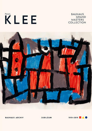 Paul Klee The Hour Before the Night Art Exhibition Poster – Abstrakte Gouache | Geometrische Komposition | Bauhaus Klassik