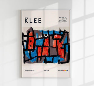 Paul Klee The Hour Before the Night Art Exhibition Poster – Abstrakte Gouache | Geometrische Komposition | Bauhaus Klassik