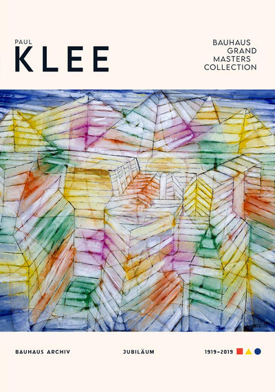 Paul Klee Theatre-Mountain-Construction Fine Art Poster | Exhibition Print