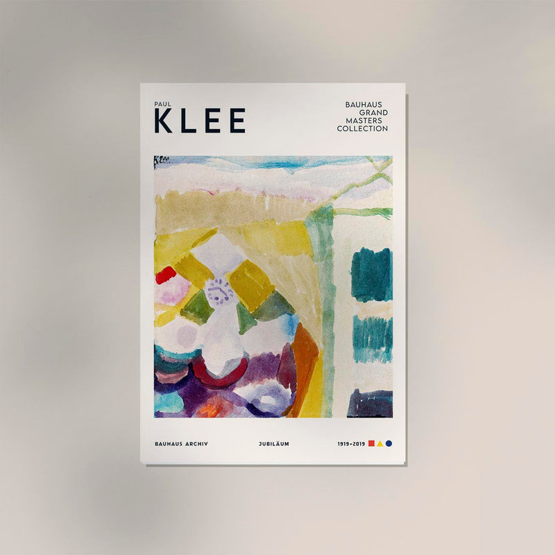 Paul Klee Interior with the Clock Art Exhibition – Kunstposter Fine Art Print UV-beständig — Ansicht 2