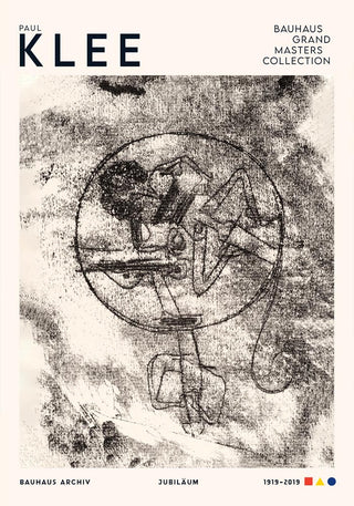 Paul Klee The Man in Love Art Exhibition Poster – Lithographie & Aquarell | Expressionistische Symbolik | Bauhaus Meisterwerk