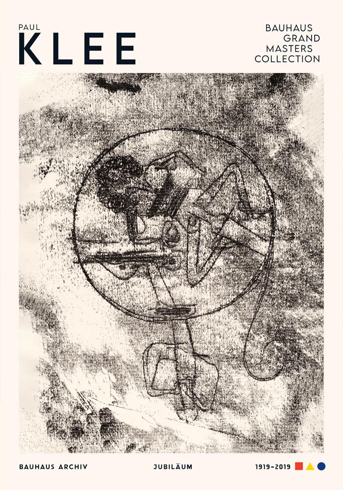 Paul Klee The Man in Love Art Exhibition Poster – Lithographie & Aquarell | Expressionistische Symbolik | Bauhaus Meisterwerk — Ansicht 3