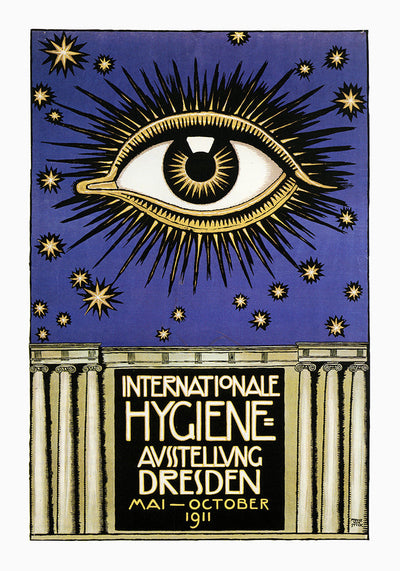 The Big Eye – Dresdner International Hygiene Poster von Patroa Studio