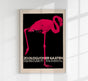 Zoological Garden Flamingo Poster – Handcrafted Art Print