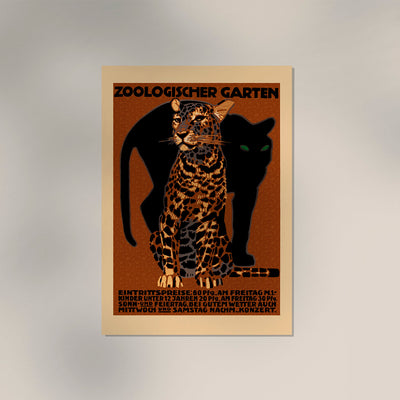 Zoologischer Garten Zoo Vintage Poster Fine Art Print UV-beständig