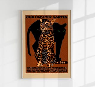 Zoologischer Garten Zoo Vintage Poster – Fine Art Print | UV-beständig | Ohne Rahmen