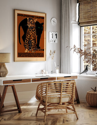 Zoologischer Garten Zoo Vintage Poster – Fine Art Print | UV-beständig | Ohne Rahmen