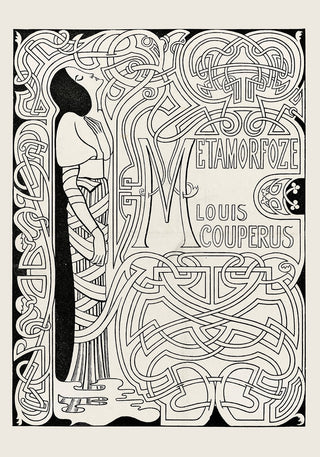 Exklusives Metamorfoze Vintage Poster von Jan Toorop als hochwertiger Fine Art Druck auf Leinwand oder Papier, ikonisches Jugendstil-Design für edle Wandgestaltung.