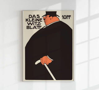 Das Kleine Witz-Blatt von Julius Klinger | Wiener Plakatkunst | Handgefertigt in Berlin