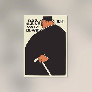Das Kleine Witz-Blatt von Julius Klinger | Wiener Plakatkunst | Handgefertigt in Berlin