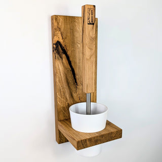 Toilettenbürstenhalter LARA Limited Edition Eichenholz Wandmontage