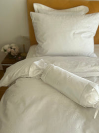 Damast Bettwäsche Set Paisley White 100% Baumwolle 700 TC Made in Austria — Ansicht 1