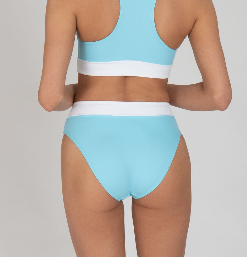 Bikini Slip High Waist ECONYL® UPF50+ Schutz — Ansicht 3