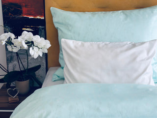 Damast go-green Bettwäsche Set – 50% Baumwolle | 50% Tencel-Lyocell | Pflegeleicht