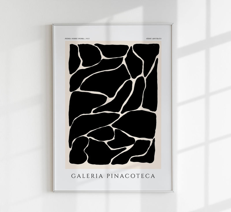 Pedra sobre Pedra – Fine Art Poster | Abstrakte Steinkomposition — Patroa Studio