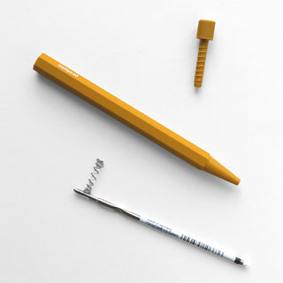 Zero Waste Kugelschreiber No.2 – Bioplastik Curry | Handgemacht | Klimaneutral