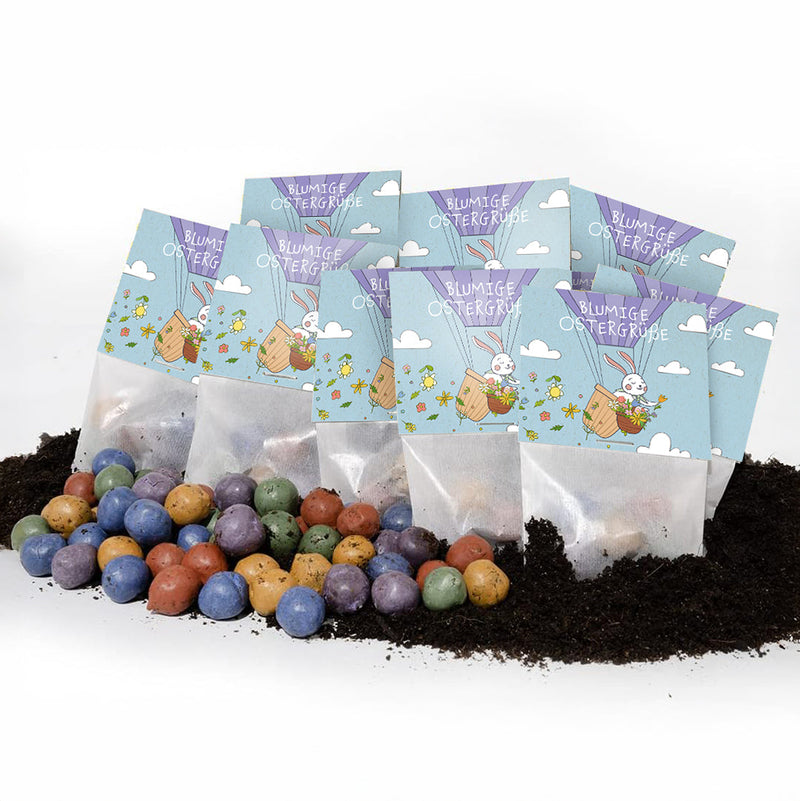 10x5 flower marbles in a bag "Easter greetings" - wildflower seeds — Ansicht 7