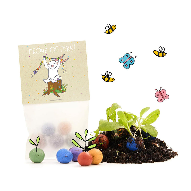 10x5 Flower Marbles in a Bag "Easter Bunny" - Wildflower Seeds — Ansicht 2