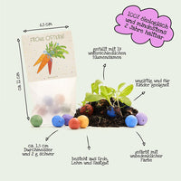 10x5 Flower Marbles in a "Carrots" Bag - Happy Easter — Ansicht 6