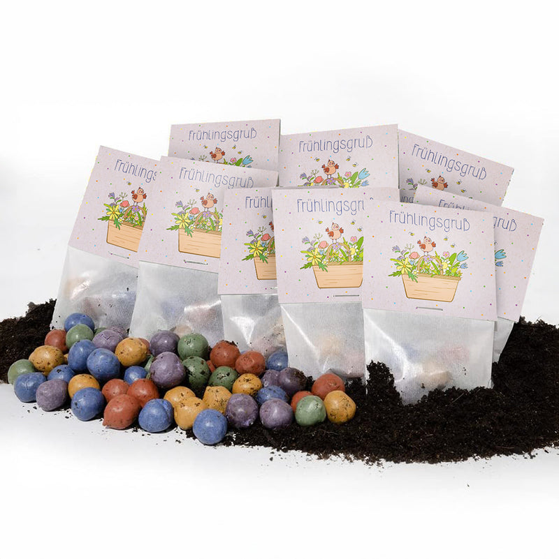 10x5 Flower Marbles in a Sachet Spring Greetings – Wildflower Seeds — Ansicht 7