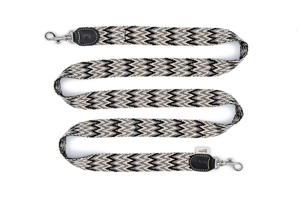 Buddys Dogwear Black Peruvian Leash 2 m adjustable cotton leather