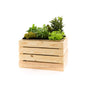 Pflanzkiste mit Juteeinsatz – Unbehandeltes Holz, 50×40×30 cm