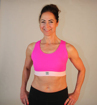 Sportsbra – Pink Panther | Starker Halt | Elastisches Unterbrustband | Recyceltes Material