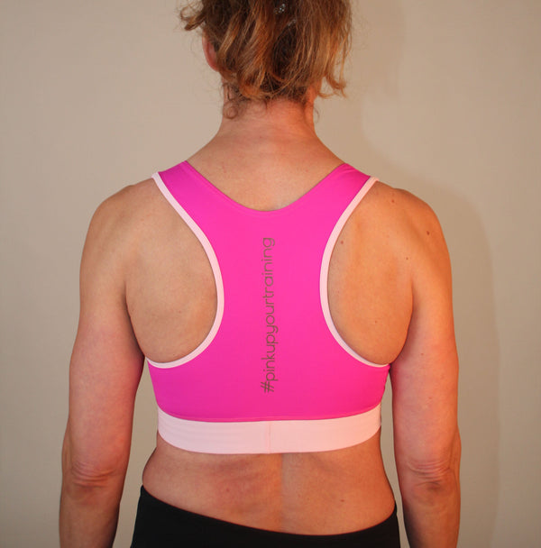 Sports Bra Pink Panther – Strong Support, ECONYL® Recycling, Elastic Underbust Band
