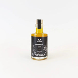Flasche des premium wood elixir 200ml – veganes, natürliches Holzöl mit Carnaubawachs zur Pflege und zum Schutz von Holzoberflächen