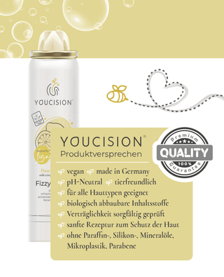 YOUCISION Garantie beste Qualität Produktversprechen Fizzy Limon für sanfte Haut