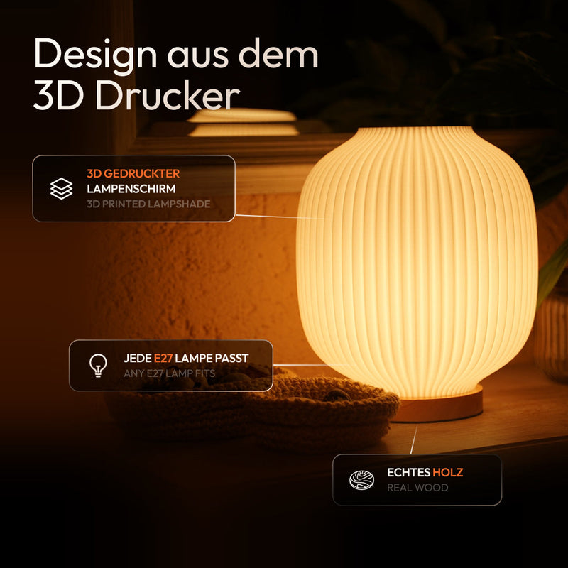 Puro Lamp - 3D-Printed Table Lamp Made from Recycled Bioplastic — Ansicht 2