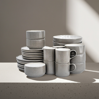 Ddoria Stoneware Complete Set - Granite Gray | Handmade & Robust — Ansicht 1