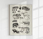 Antique Diluvian Animals – Prehistoric Poster | Fine Art & Canvas
